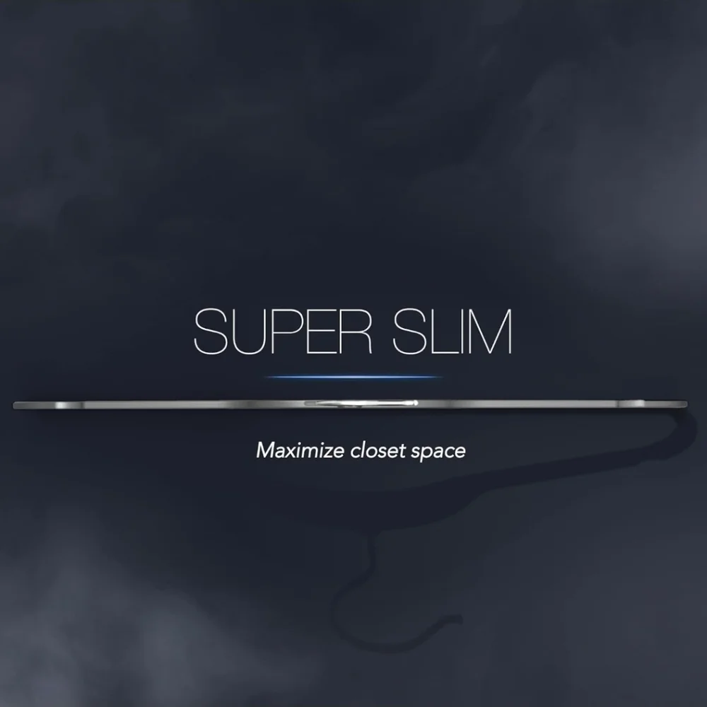 Brookstone Gray Rubberized Hangers Set - Picture 4 of 4